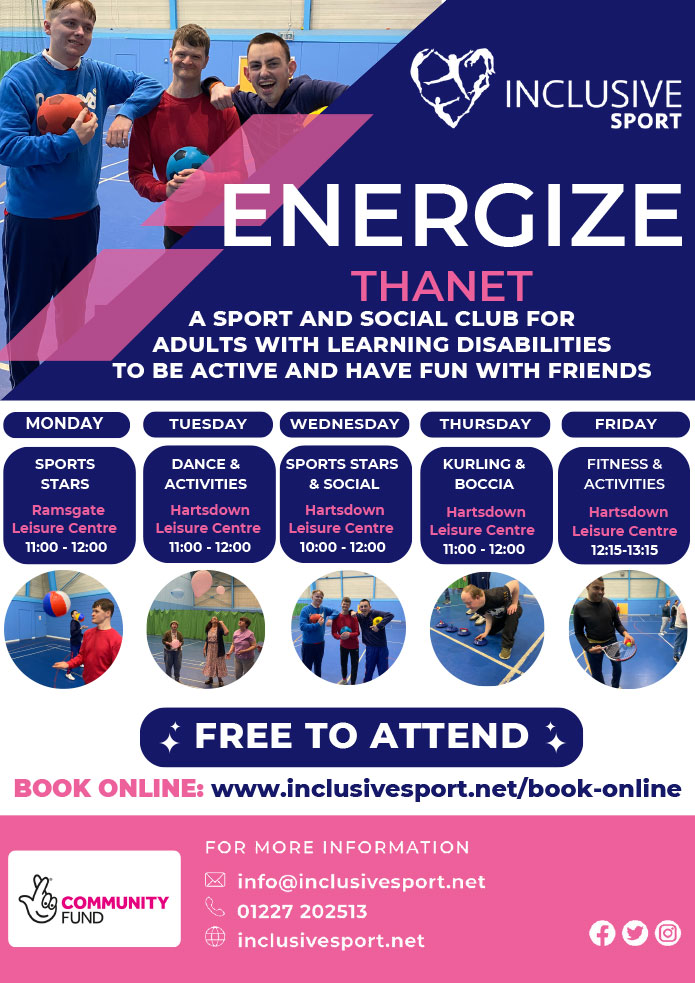 Inclusive Sport Adults Energize Thanet flyer