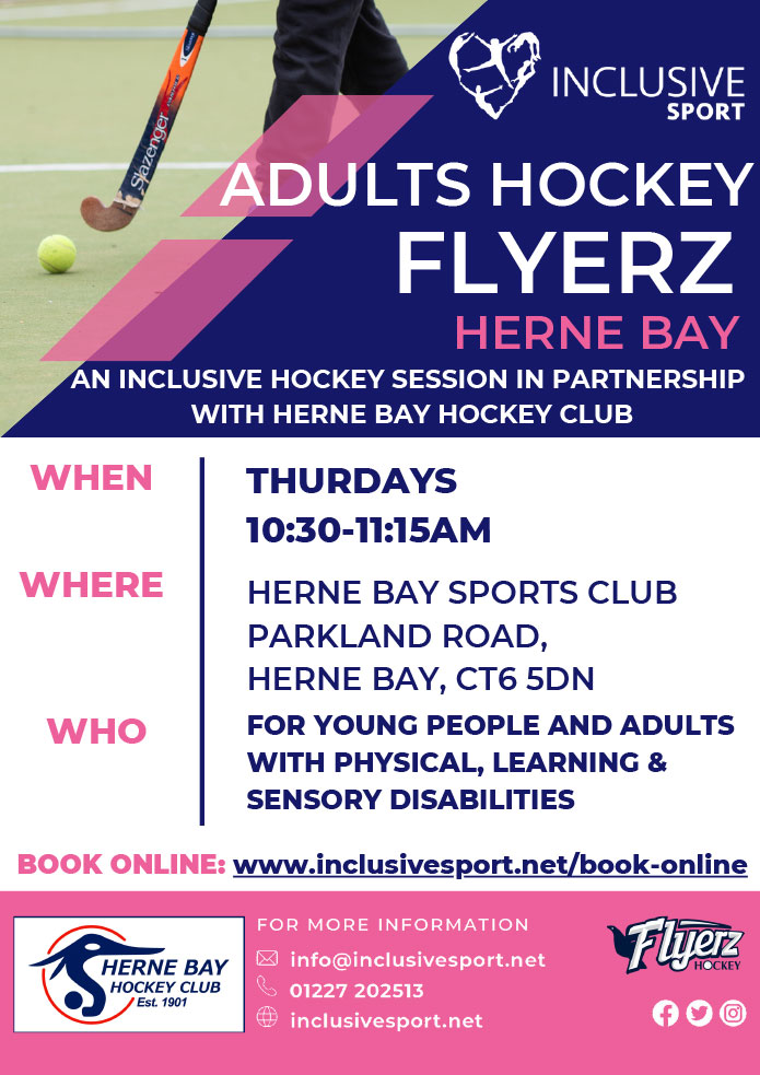 Inclusive Sport Adults Hockey Flyerz Herne Bay flyer