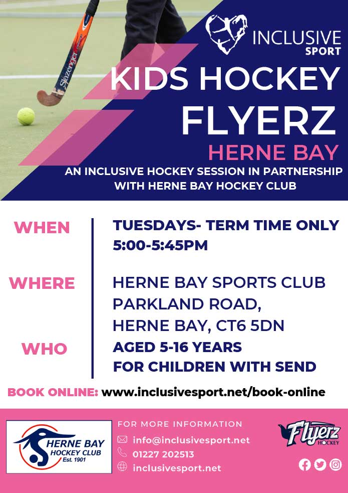 Inclusive Sport Children Hockey Flyerz Herne Bay flyer