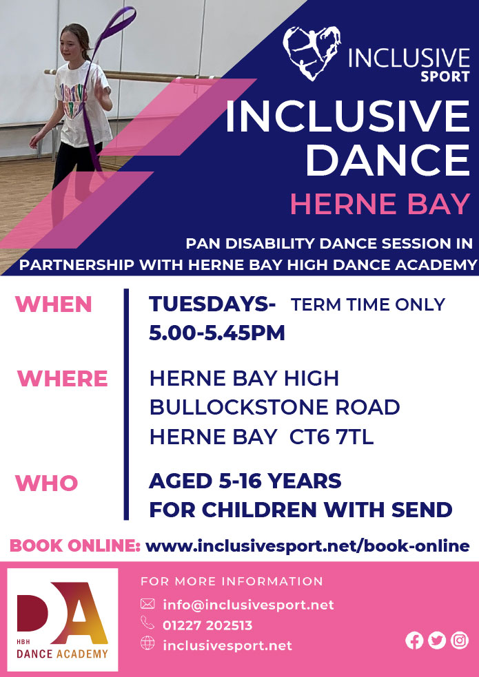 Inclusive Sport Children Inclusive Dance Herne Bay flyer