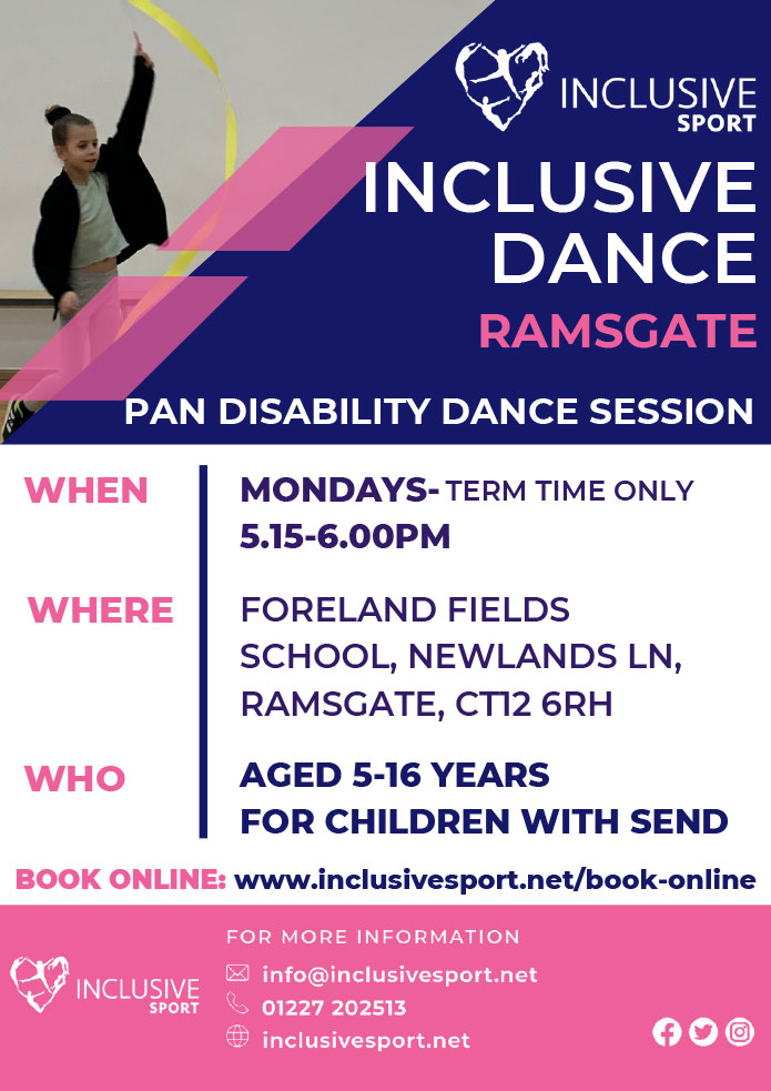 Inclusive Sport Children Inclusive Dance Ramsgate flyer