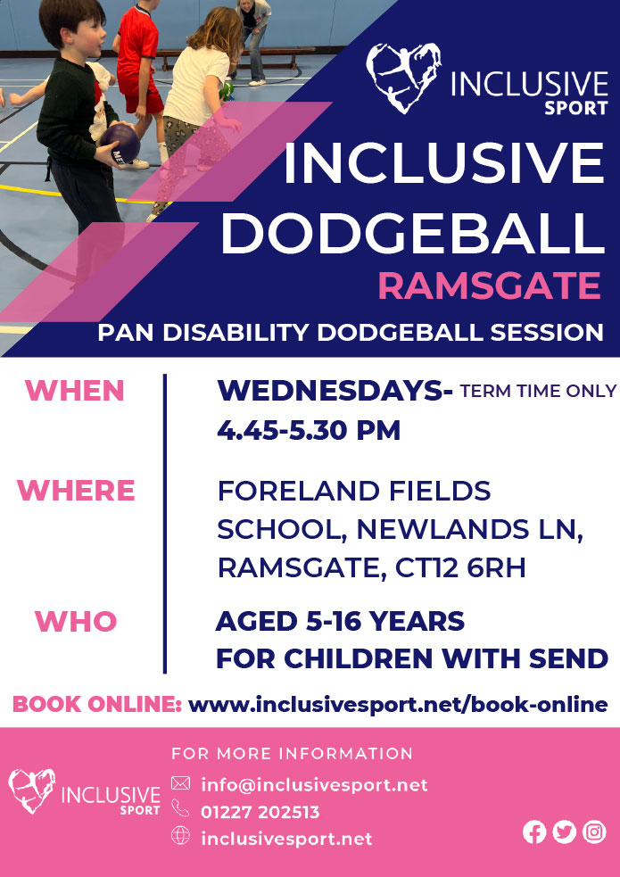 Inclusive Sport Children Inclusive Dodgeball Ramsgate flyer