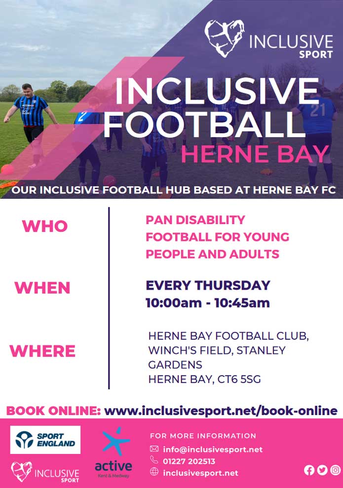 Inclusive Sport Inclusive Football Herne Bay flyer