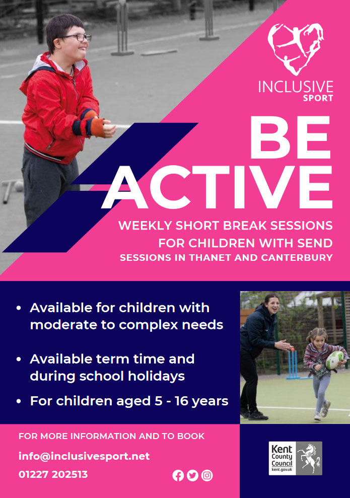 Inclusive Sport Be Active flyer