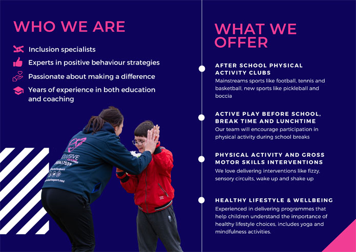 Inclusive Sport Schools Brochure flyer